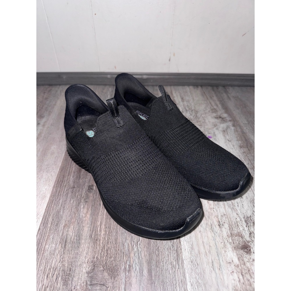 Skechers Slip-ins Ultra Flex 3.0 Brilliant Path Black Wide 149708W Womens 7.5